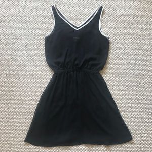Express Sheer Black & White Dress